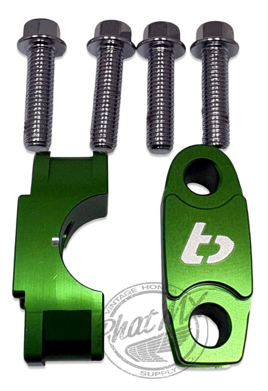 KLX110 & KLX140 Handle Bar Clamp Kit Green