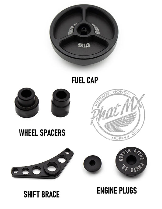 (temp sold out) CRF110 Black Dress Up Kit (4 piece)