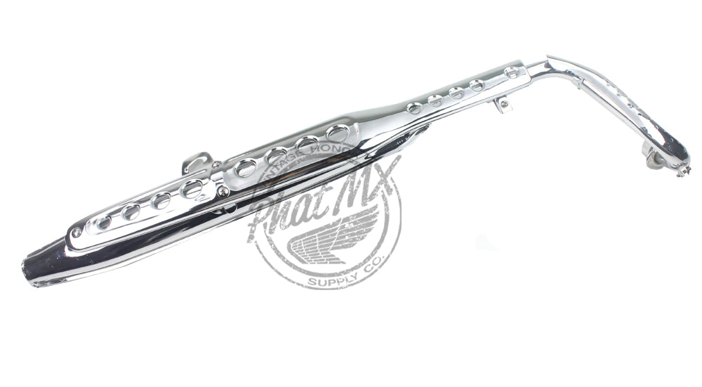 CT70 Reproduction Chrome Exhaust #6