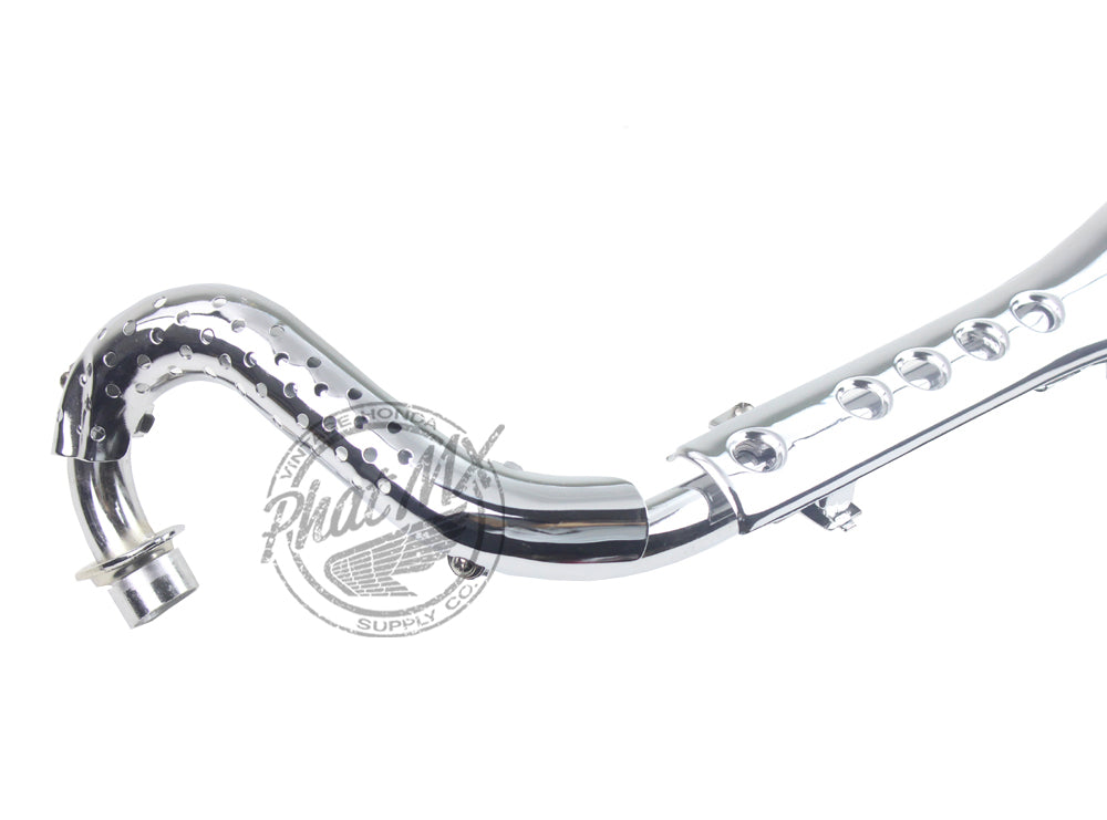 CT70 Reproduction Chrome Exhaust #6