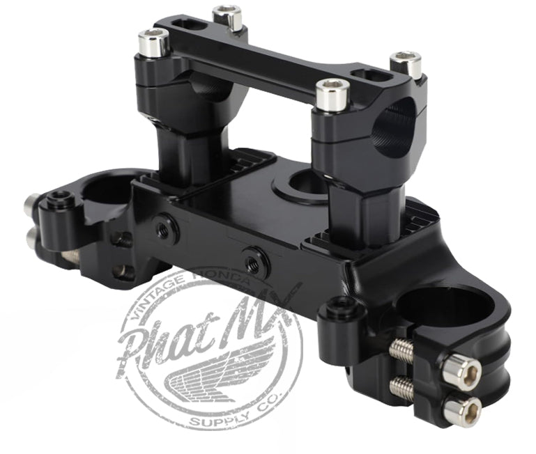Black PMX KLX110 Aluminum Top Triple Clamp