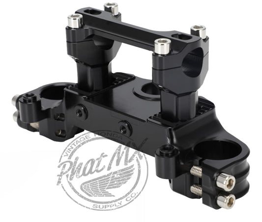 Black PMX KLX110 Aluminum Top Triple Clamp