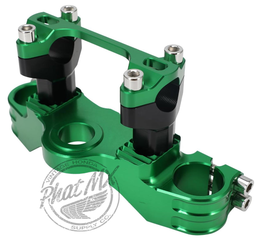 Green PMX KLX110 Aluminum Top Triple Clamp