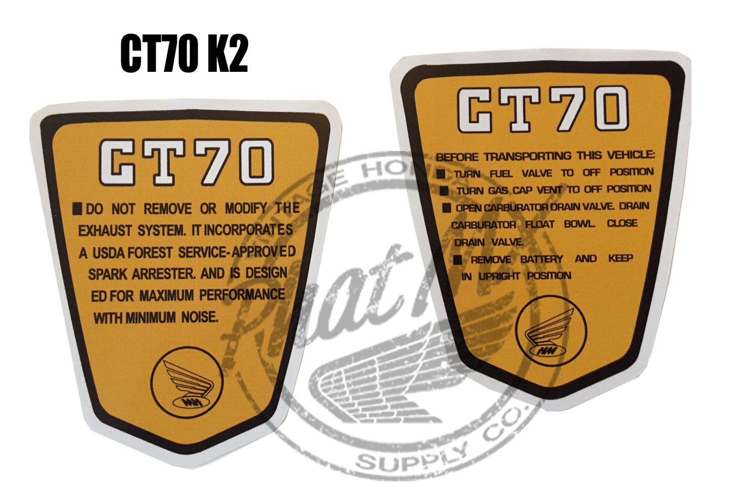 CT70 Aluminum Side Badge