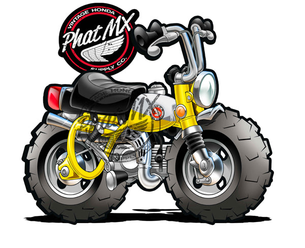 Honda Z50 Yellow 1969 Decals / Stickers