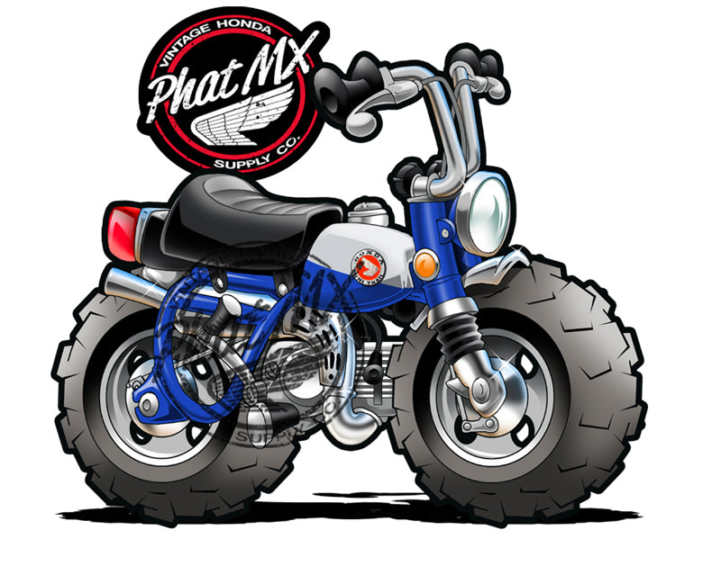 Honda Z50 Blue 1969 Decals / Stickers