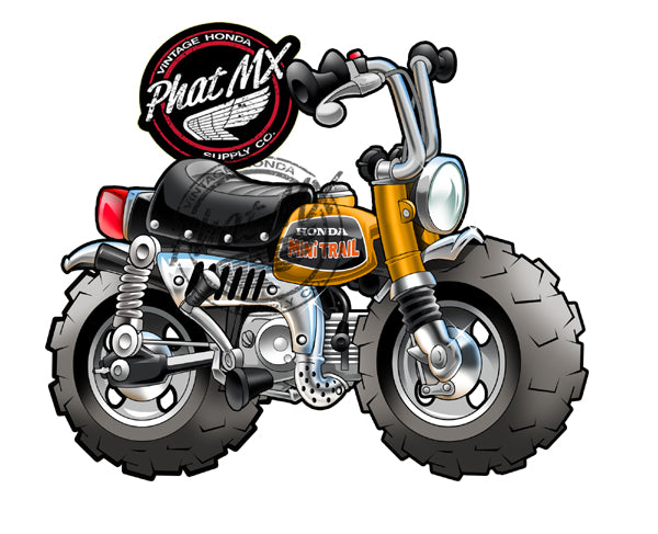 Honda Z50 1972 Decal / Sticker Gold