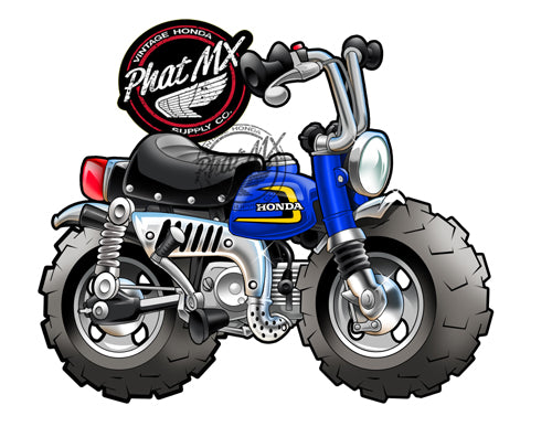 Honda Z50 1974  Decal / Sticker Blue