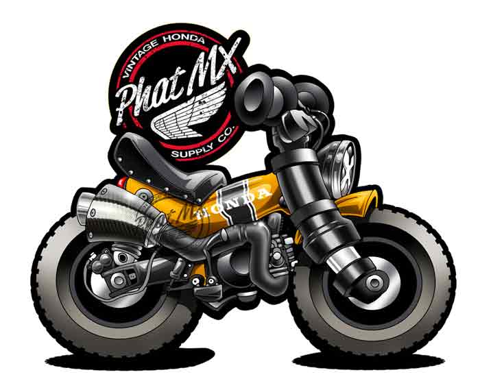Gold Honda CT70 Decal / Stickers