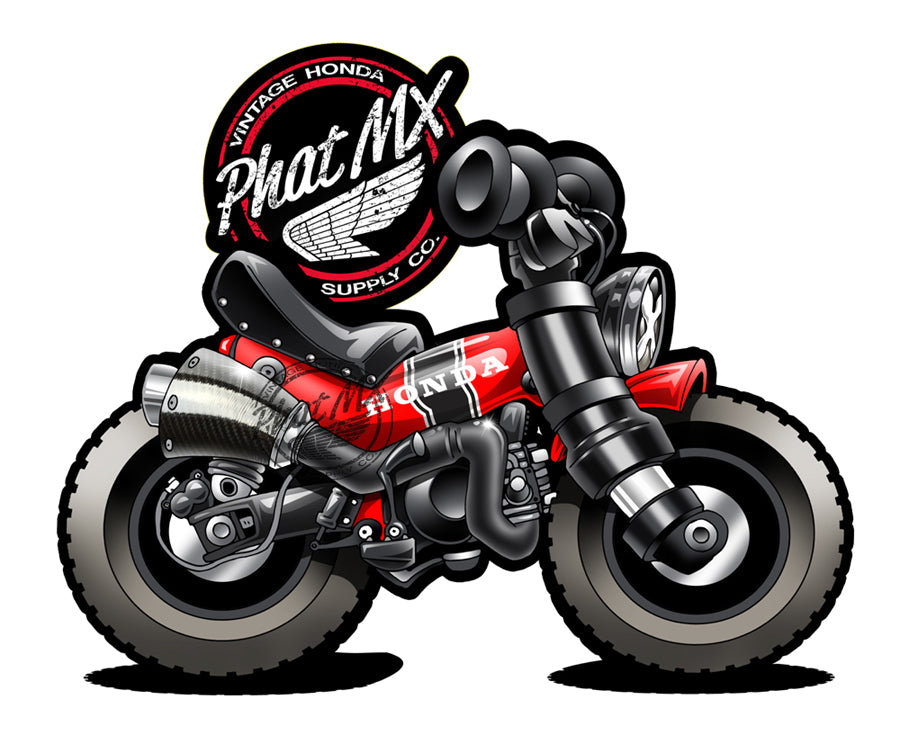 Red Honda CT70 Decal / Stickers