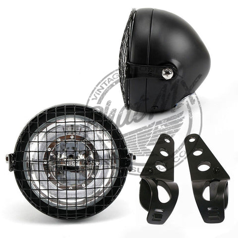 (temp sold out) 12V LED Black Metal Headlight Kit