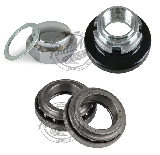 Steering Stem Nut, Fork Nut & Bearing Kit