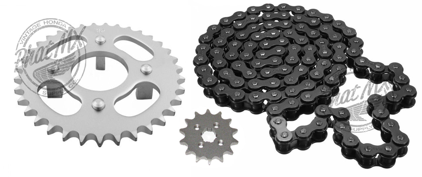 ATC70 Sprocket Set Black Chain 36T