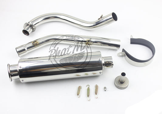 (temp sold out) High Swept Stainless Straight Exhaust #12
