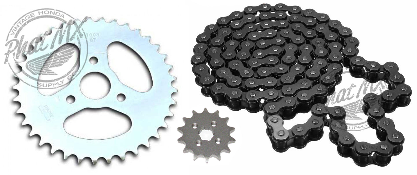 (temp sold out) Z50 Sprocket Set Black Chain