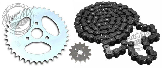 (temp sold out) Z50 Sprocket Set Black Chain