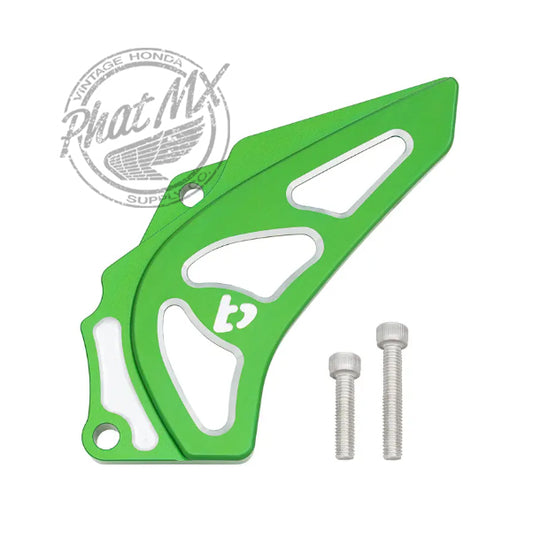 KLX140 Billet Sprocket Cover Green