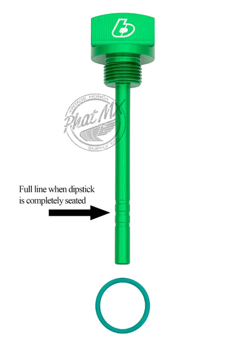 KLX140 Green Billet Dip Stick