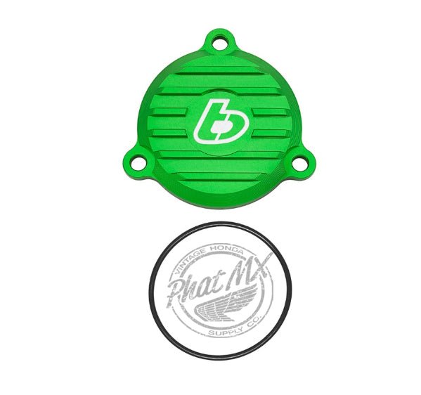 KLX140 Green Billet Oil Filter Cover