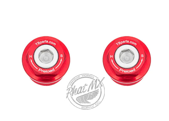 CRF110 Fork Pre Load Cap Red