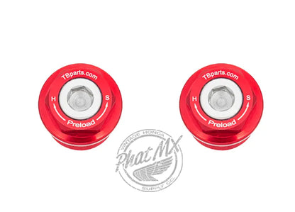CRF110 Fork Pre Load Cap Red