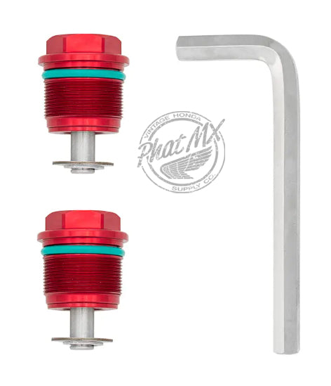 CRF110 Fork Pre Load Cap Red