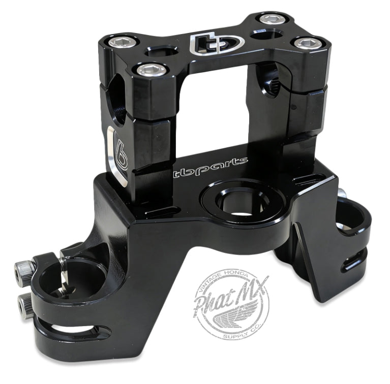 TBparts KLX110 Black CNC Top Clamp