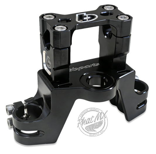 TBparts KLX110 Black CNC Top Clamp