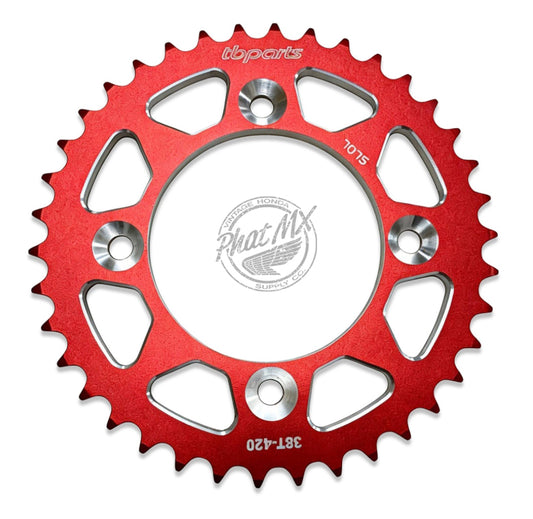 38T Red CNC CRF110 Rear Sprocket