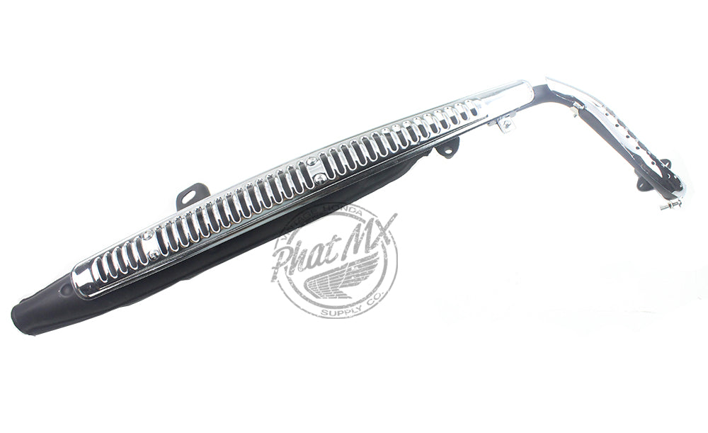 CT70 Reproduction Chrome & Black Exhaust #27