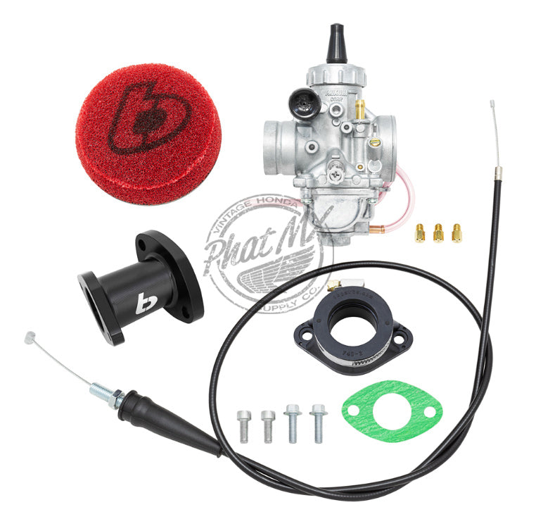 (temp sold out - eta Feb24) KLX140 VM26 Carb Kit (black intake)