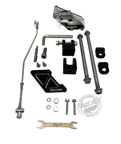 (coming SOON) TBparts CRF110 +2" Aluminum Swingarm Kit Grey