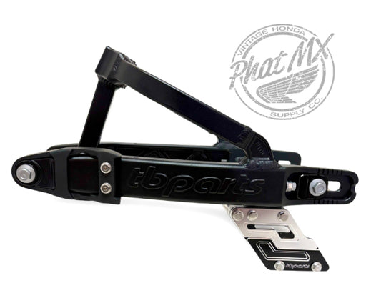 TBparts KLX110 +2" Aluminum Swingarm Kit Black