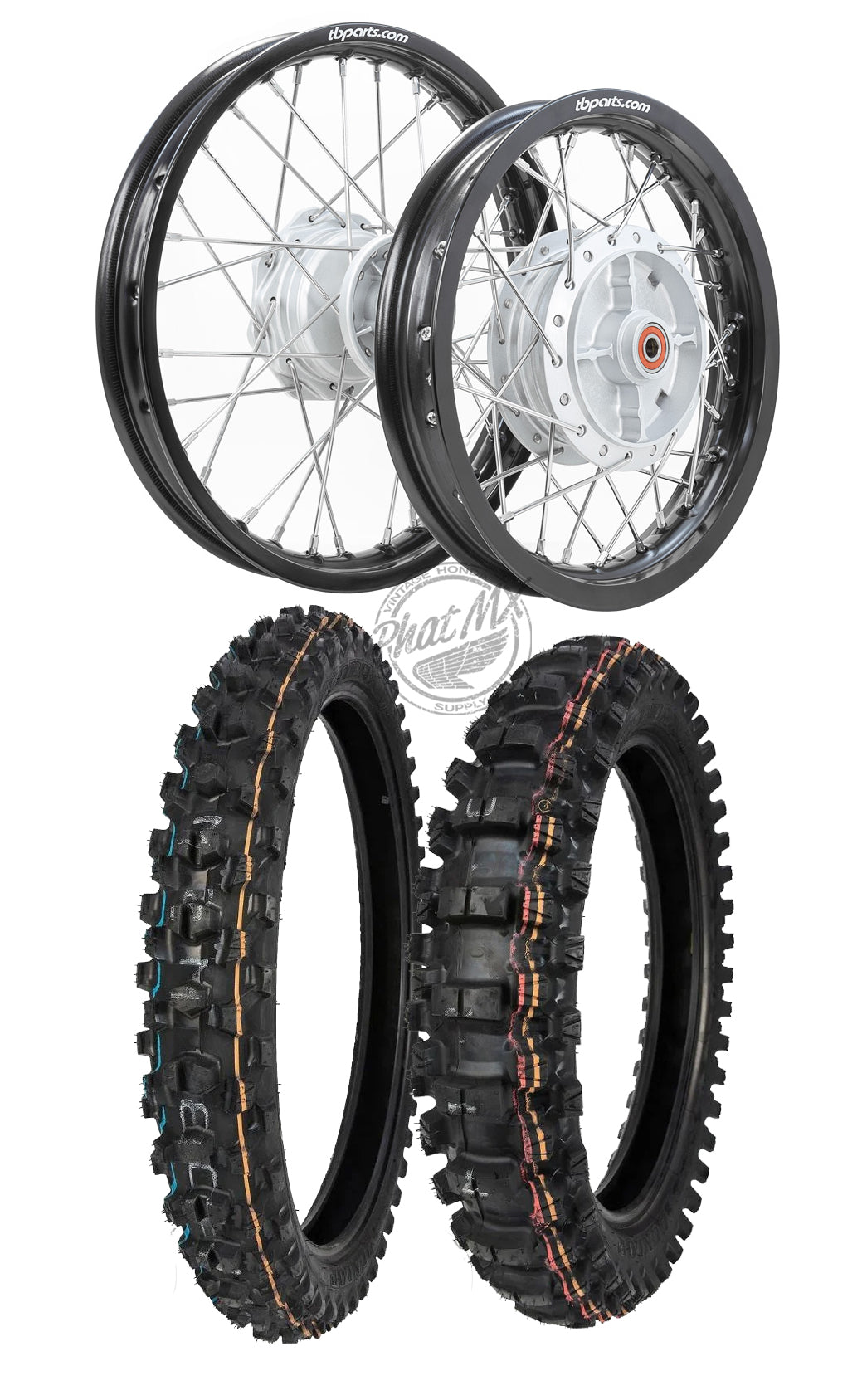 CRF110 Complete Built Wheel Set