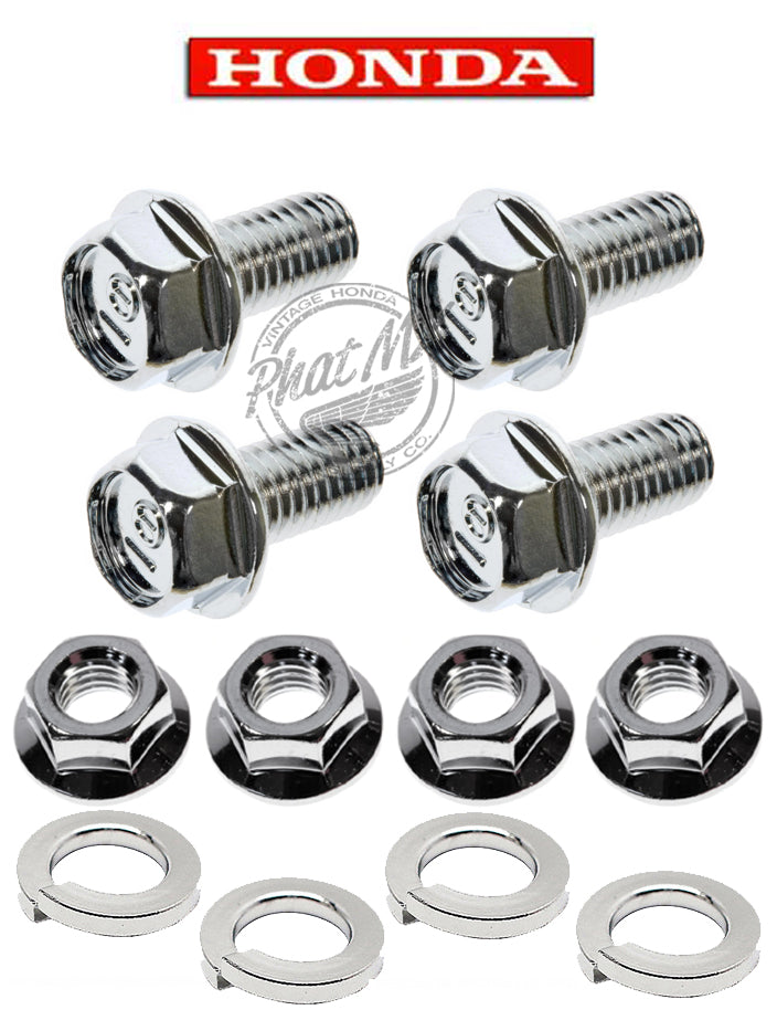 Chrome Honda Z50 Wheel Bolt Kit