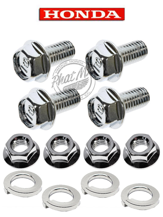 Chrome Honda Z50 Wheel Bolt Kit