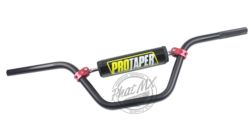 Pro Taper Style Bars Black w/ Red