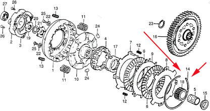 Honda Clutch Set Ring