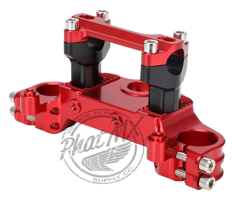 PMX CRF110 Aluminum Top Triple Clamp Red