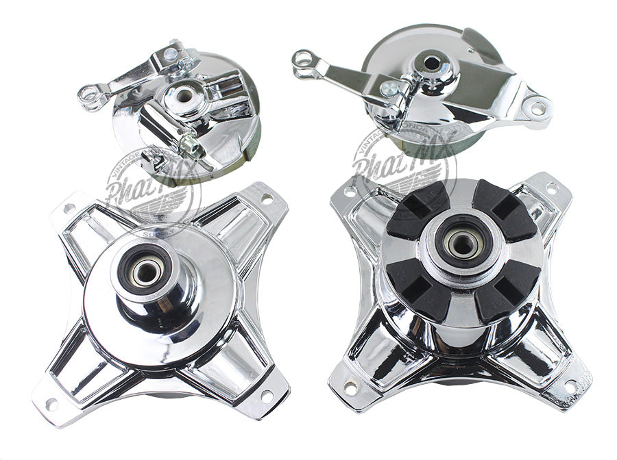 CT70 Chrome Hub Set (F&R)
