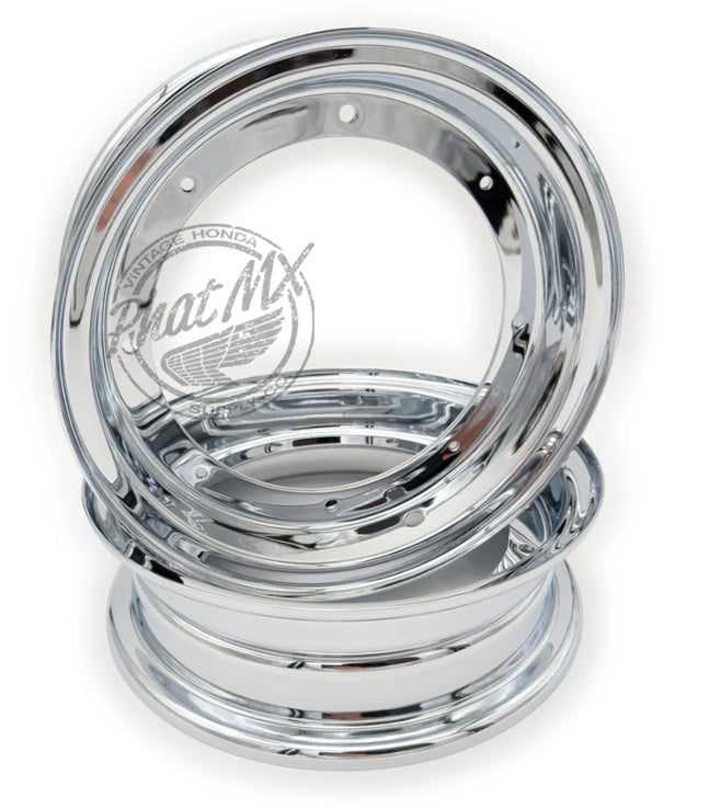 CT70 Chrome Rim Set 3.00 x 10" (2 wheels)