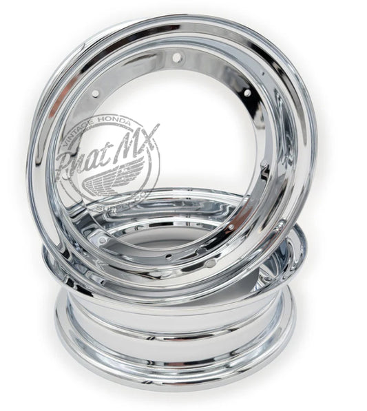 CT70 Chrome Rim Set 3.00 x 10" (2 wheels)