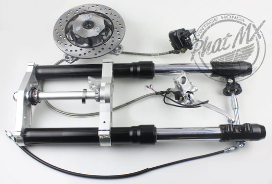 V2 CT70 Inverted Disc Brake Fork Kit Silver