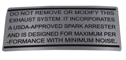 (temp sold out) QA50 Muffler Decal