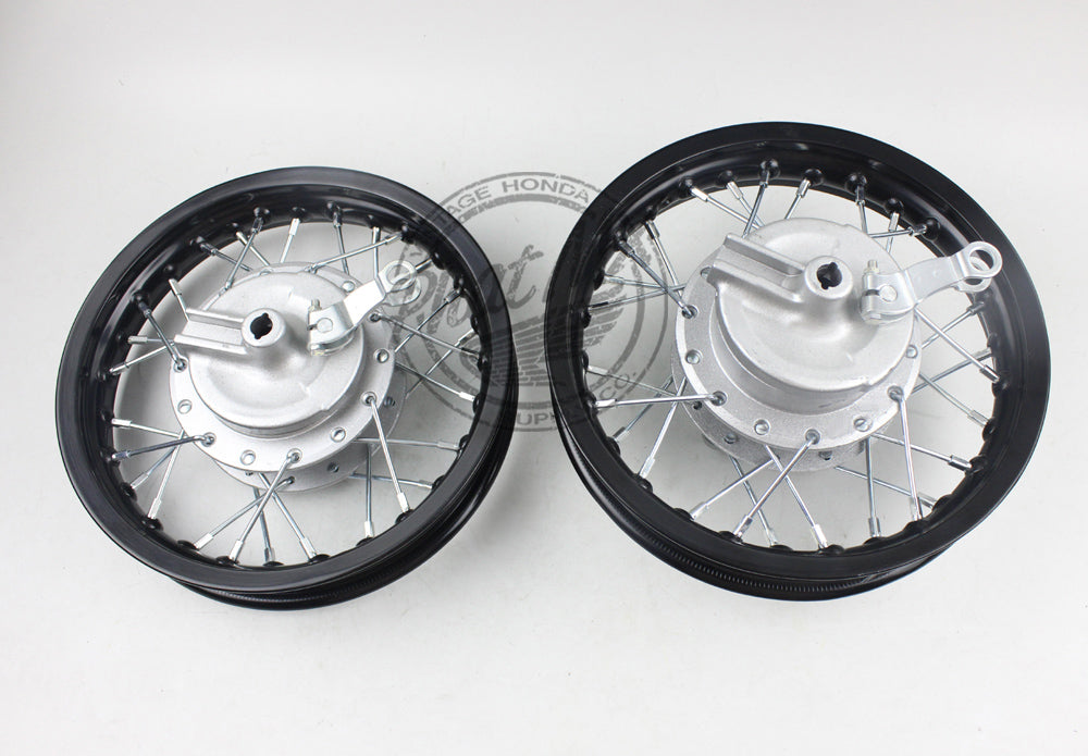 10" XR50 / CRF50 Wheel Set Black