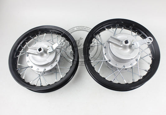 10" XR50 / CRF50 Wheel Set Black