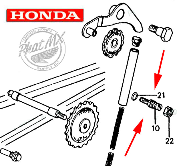 Cam Chain Tensioner Adjusting Bolt Kit