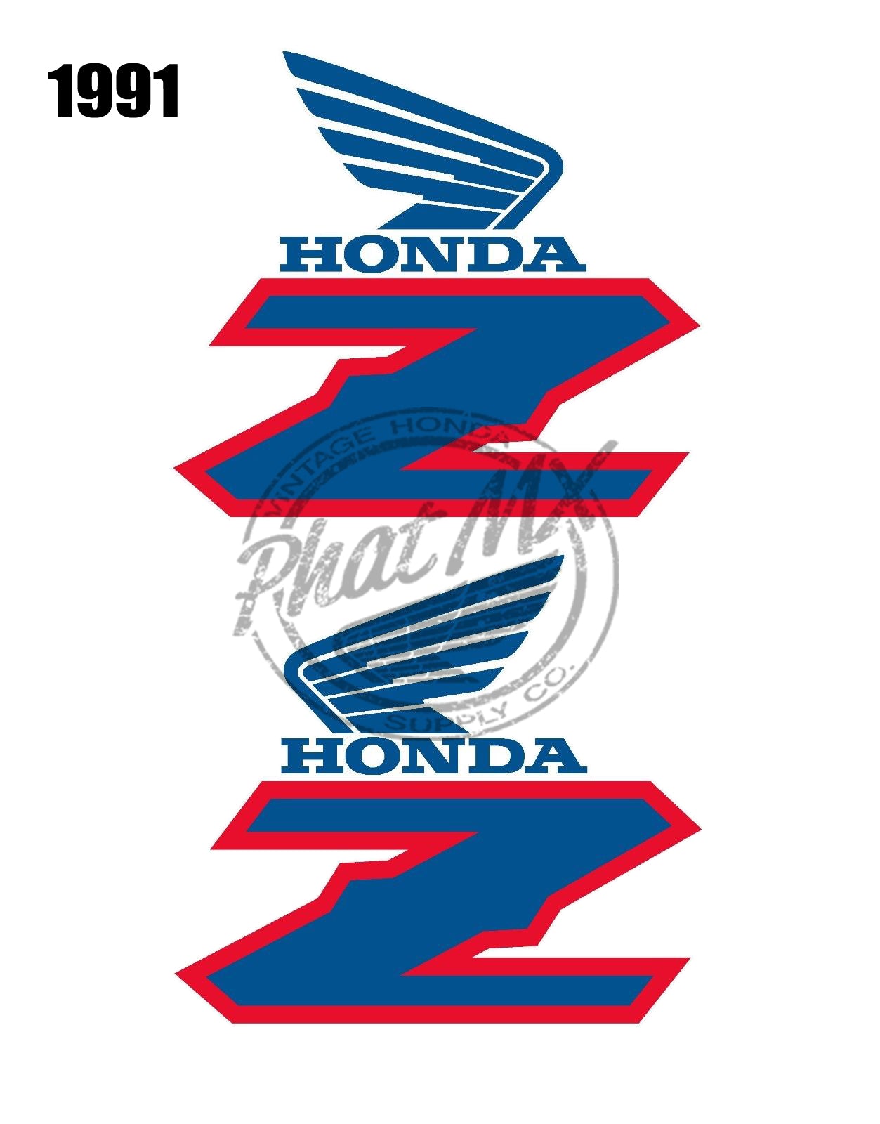 Z50R 1988-1999 Tank Decals