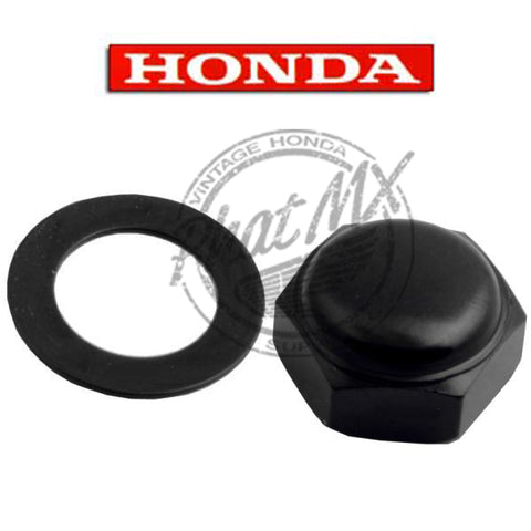 OEM Honda Black Steering Stem Nut/Washer