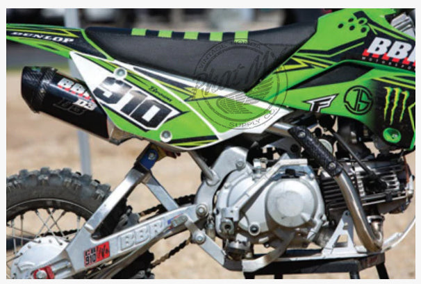 (temp sold out-eta mar 17) KLX110 BBR D3 Exhaust System